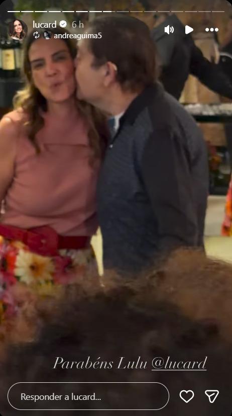 Fausto ao lado da esposa Luciana Cardoso - Foto Reproduo Instagram lucard 