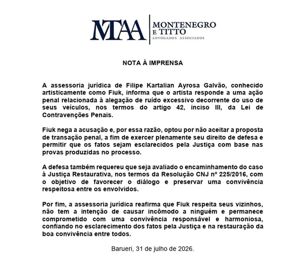 Escritrio de advogados que defendem Fiuk em processo do MP-SP Foto Reproduo