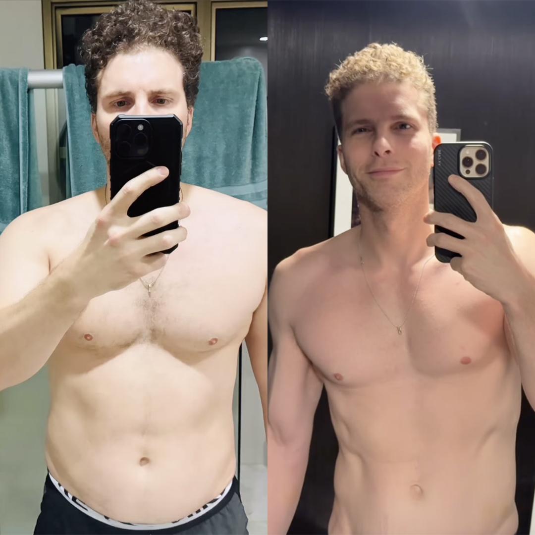 Antes e depois de Thiago Fragoso - Foto Reproduo Instagram